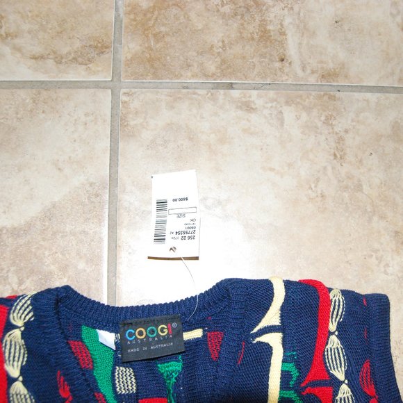 NWT Coogi Womens Multicolor Abstract Sleeveless Knitted Sweater Dress Size Large - Picture 6 of 10